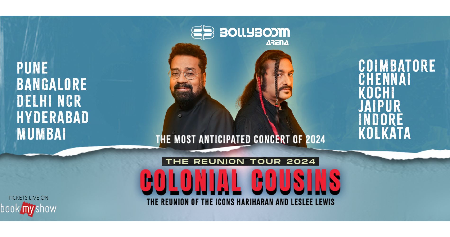 Bollyboom Announces The 11 city ‘Colonial Cousins India Reunion Tour 2024’