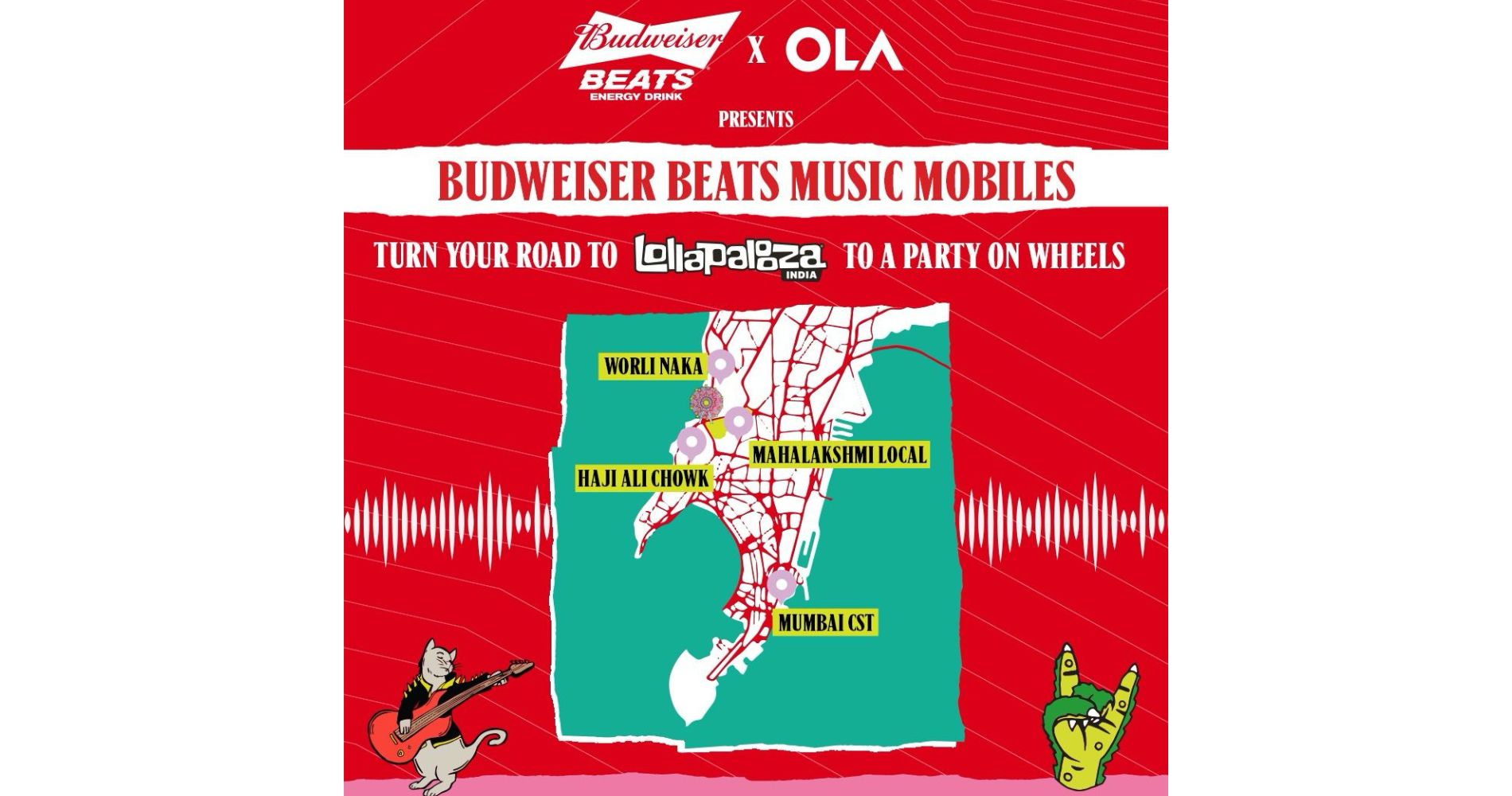 Budweiser And Ola Join Forces To Provide Free, Fun, And Safe Rides For Lollapalooza India