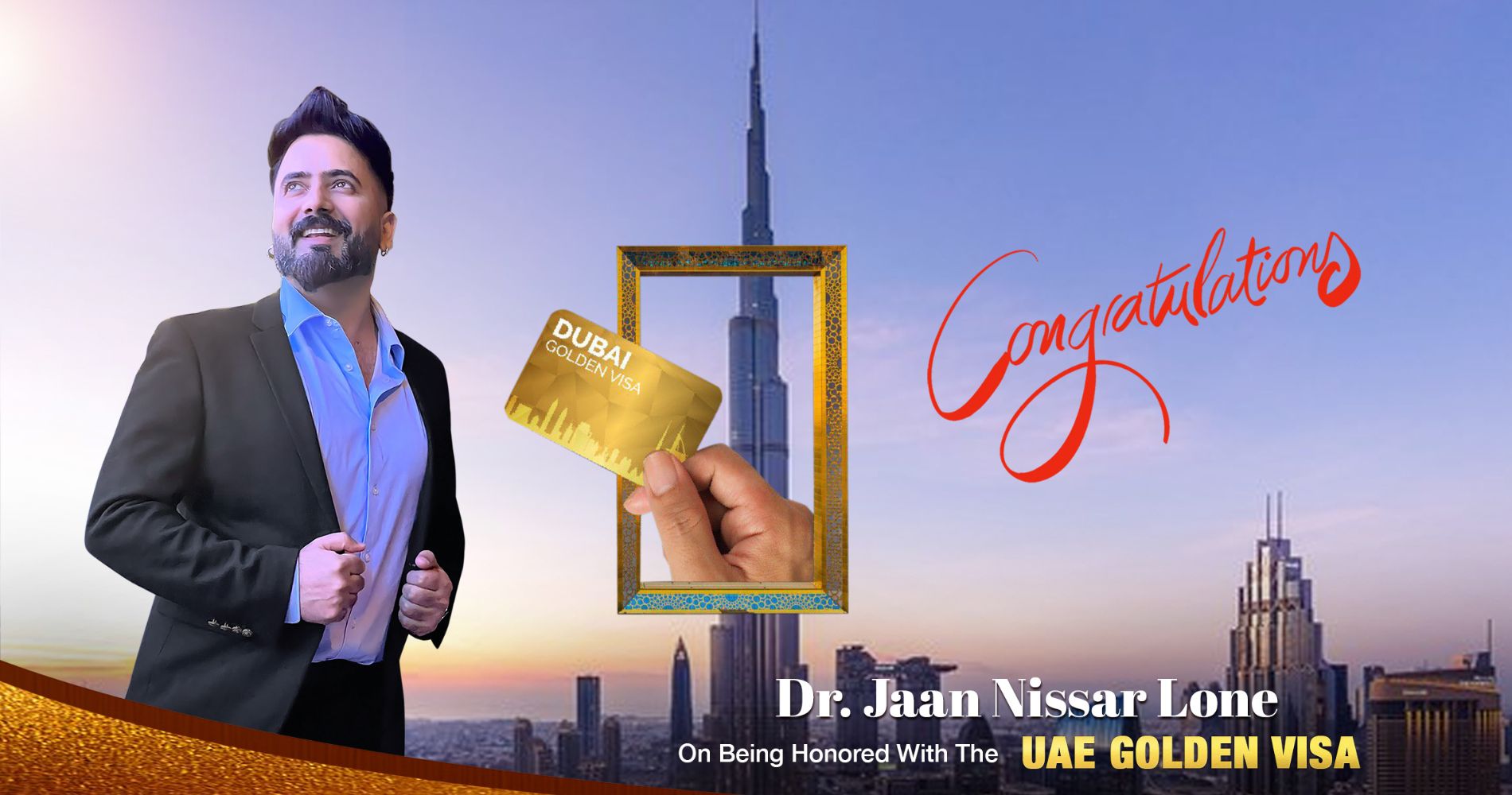 Jaan Nissar Lone Becomes First J&K Artist To Secure UAE Golden Visa