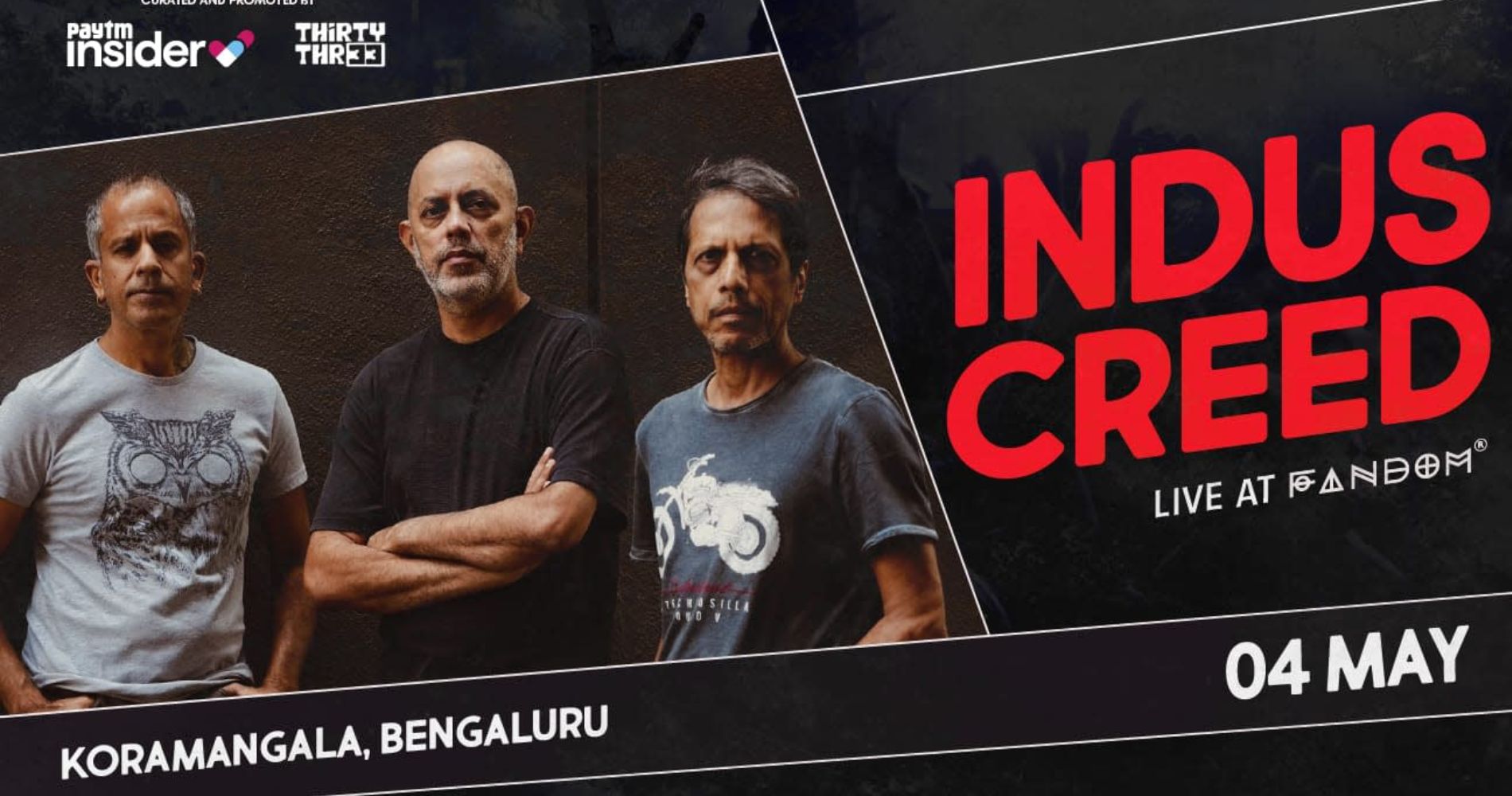 Paytm Insider Presents Indus Creed And Suraj Santosh Live At...