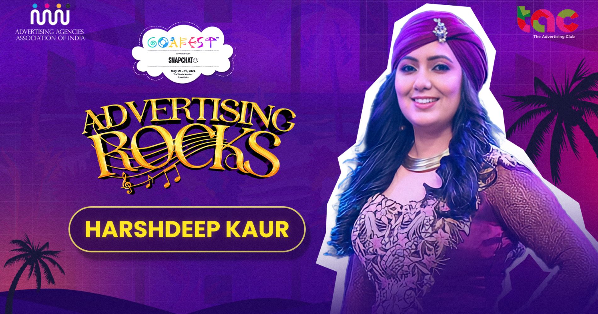 Melody Maestro Harshdeep Kaur To Judge Advertising Rocks At Goafest