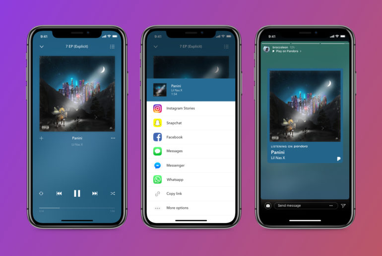 Pandora Introduces 'Play on Pandora' Feature For Instagram Stories