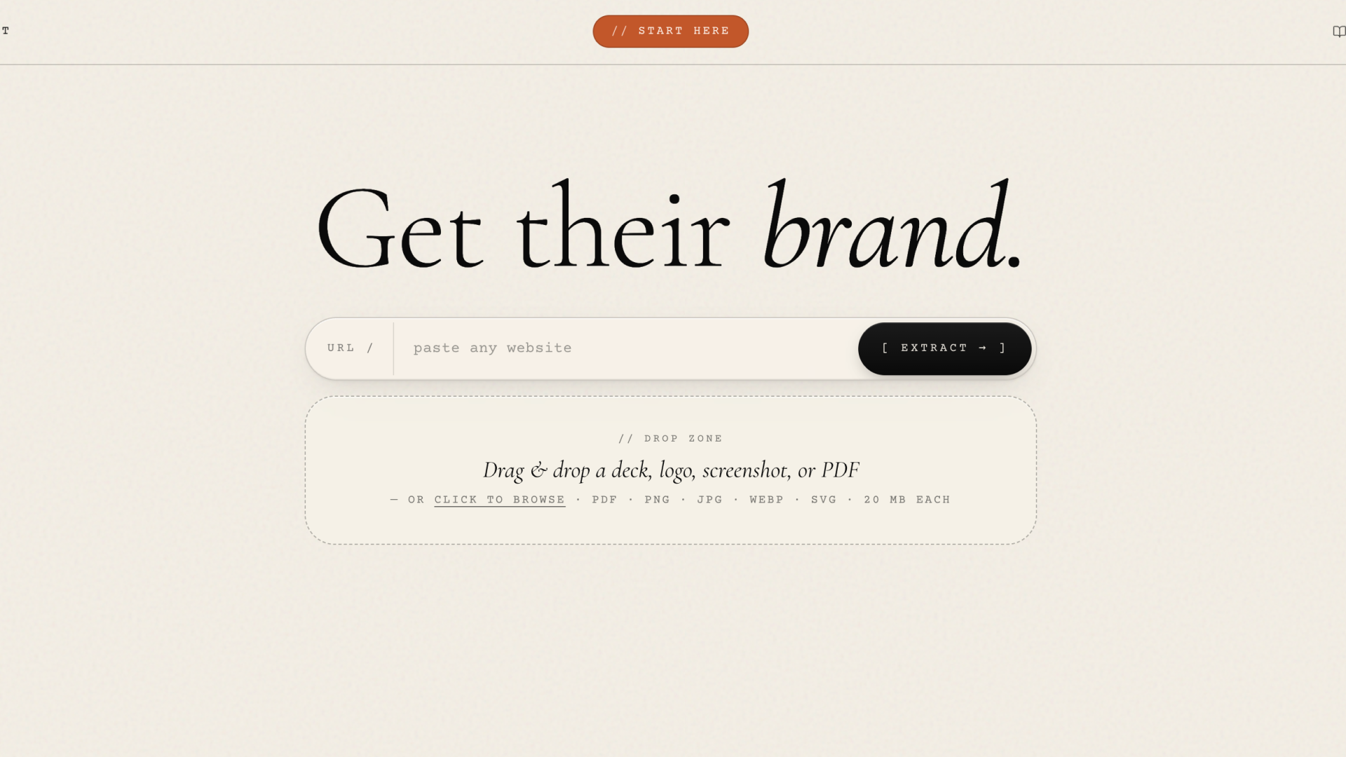 Brand Kit Extractor — saas template preview
