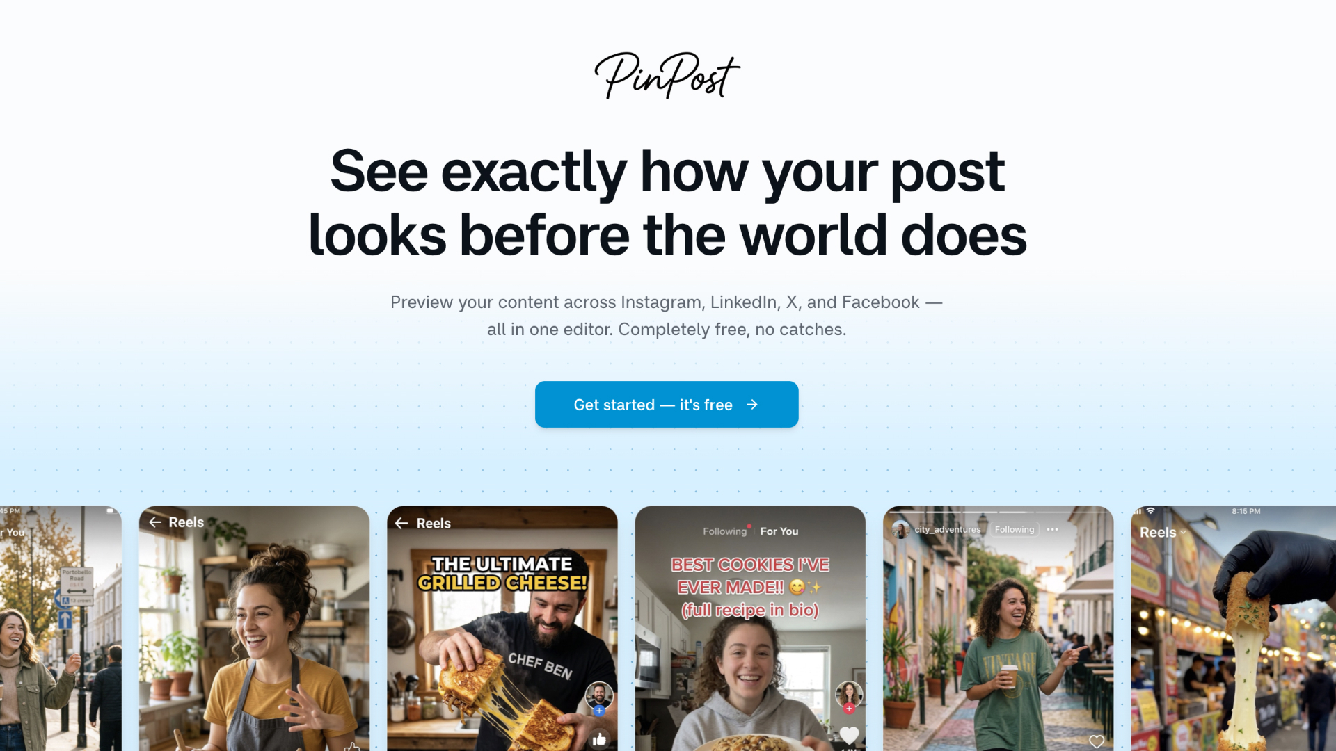 Social Post Preview — saas template preview