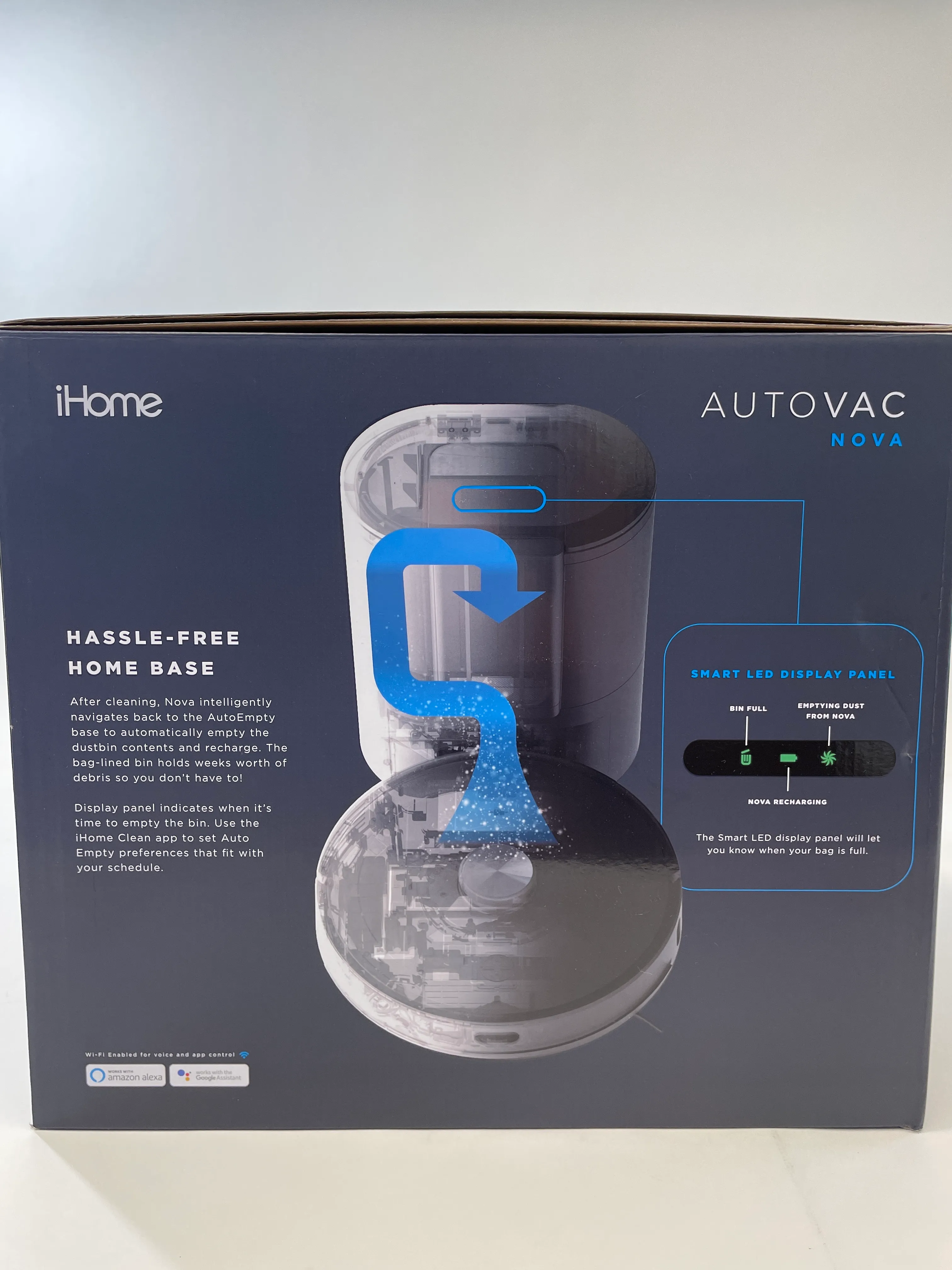 iHome AutoVac Nova Self Empty Robot Vacuum media