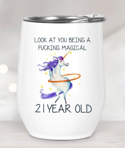 21st Birthday Unicorn Magical Tumbler