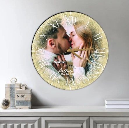 Personalized Photo Wall Clock