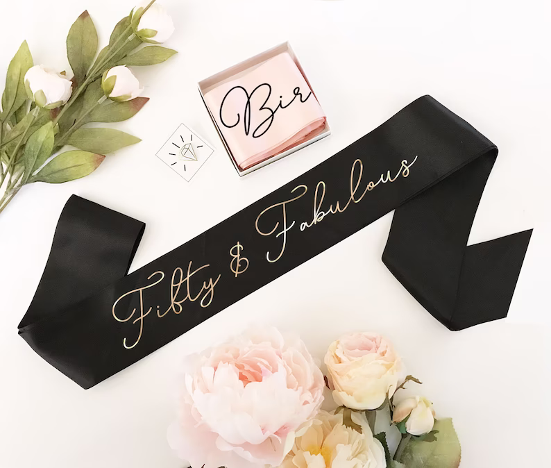50th Birthday Sash