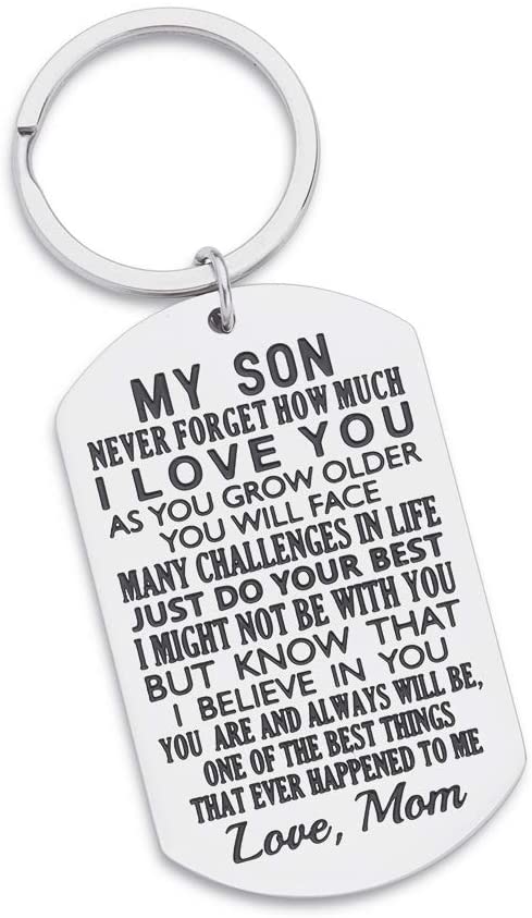 to My Daughter Keychain from Dad Mom Inspirational Gift Never Forget That I Love You Forever Birthday Gift Graduation Gifts 