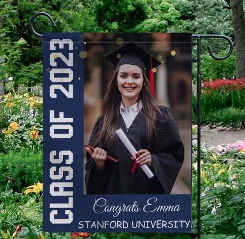 Class of 2024 Congrats Graduation Garden Flag