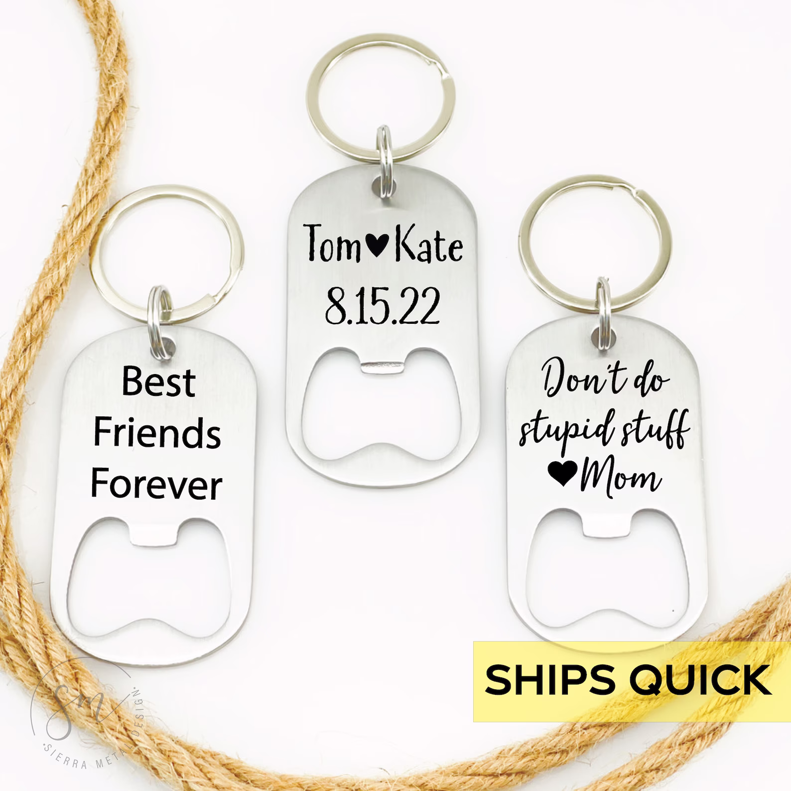 Custom Bottle Opener Keychain