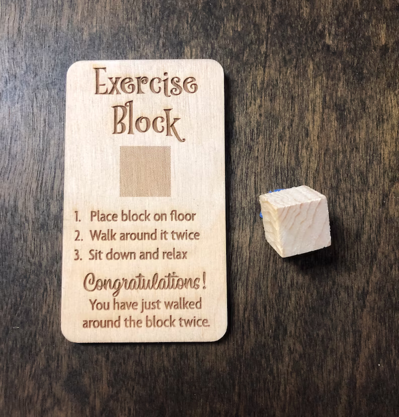 Exercise Block Cube Joke