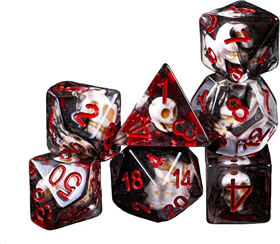 Череп на смъртта некромант Dnd Dice Set