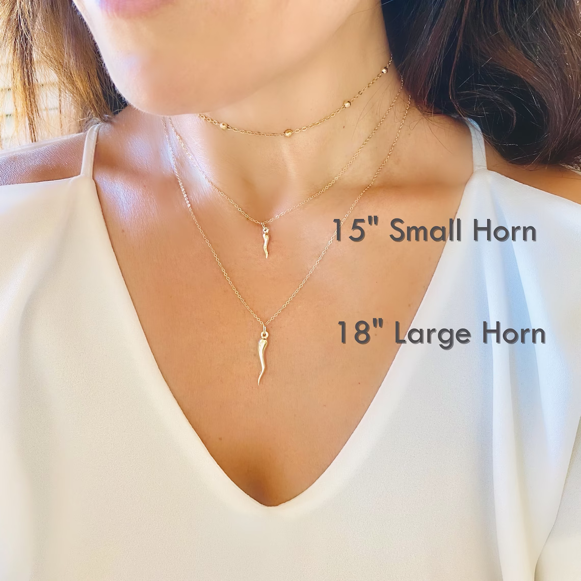 Italian Horn Necklace