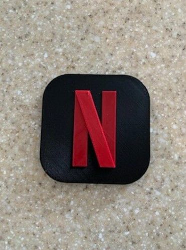 Netflix App Style Logo Sign