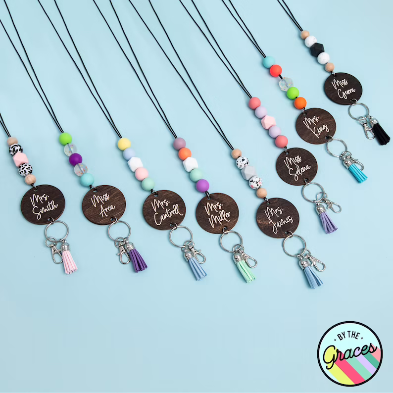 Personalized Beaded Lanyard