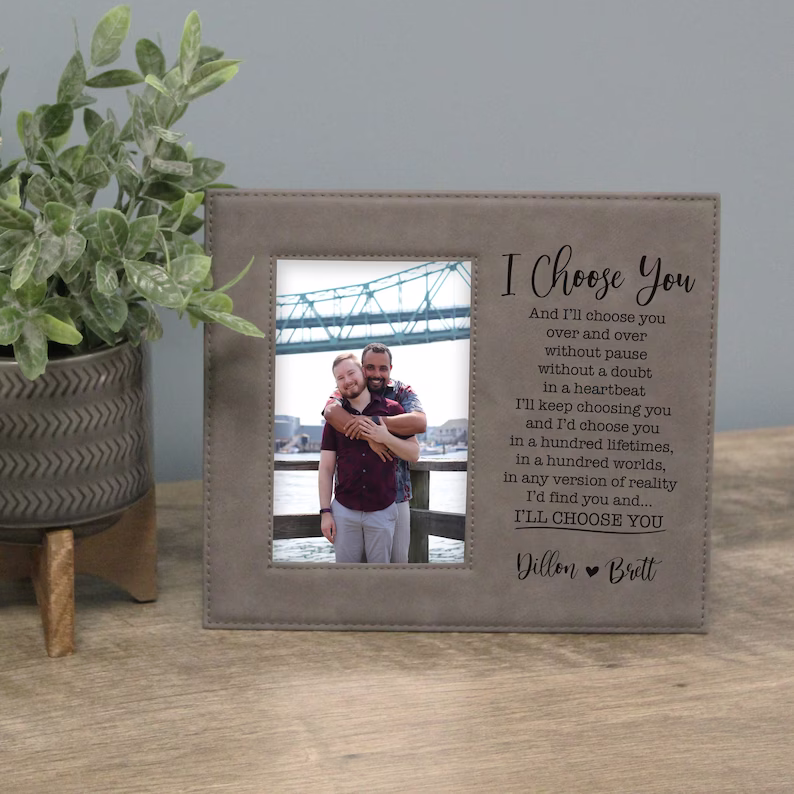 Personalized Gay Couple Picture Frame