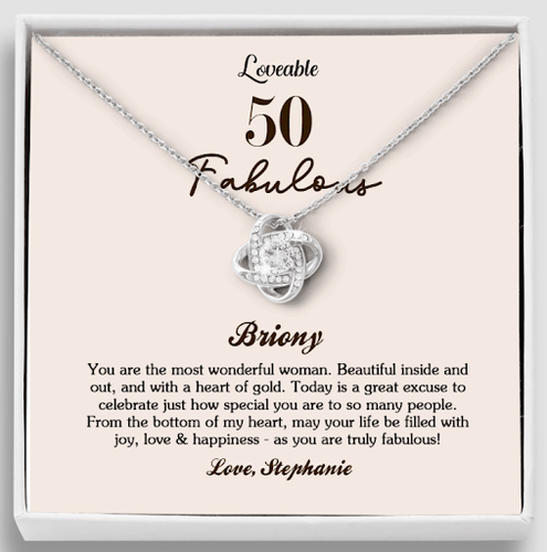 Message Card Personalized Necklace
