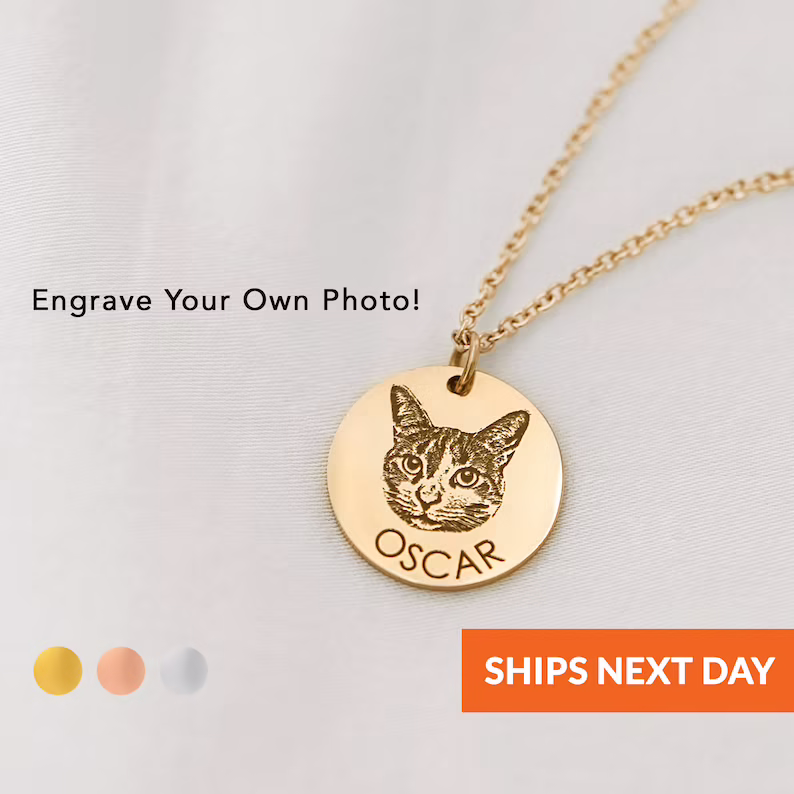 Personalized Pet Portrait Necklace