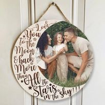 Round Custom Wood Sign