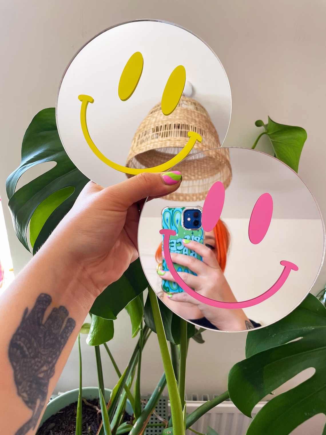 Smiley Disc Mirror