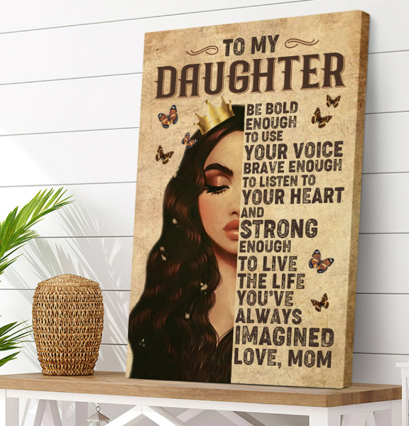 To My Daughter Wall Art