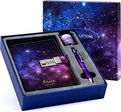 Starry Constellation Lock Diary Set
