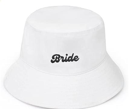 White Bride Bucket Hat