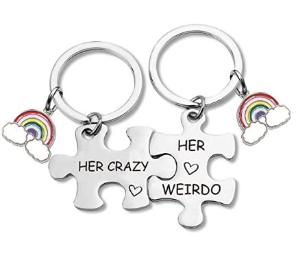 Lesbian Couple Keychain