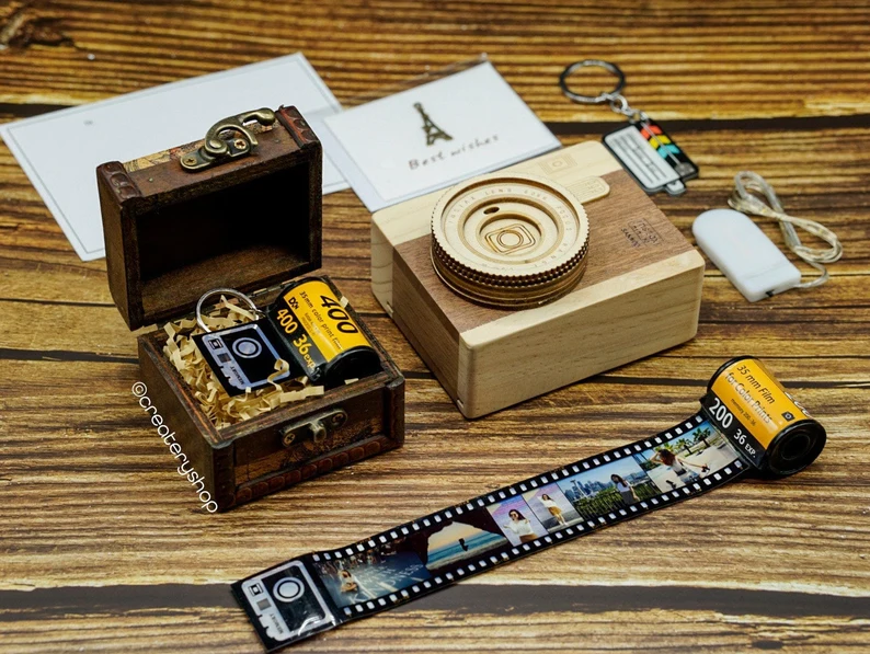 Personalized Film Roll Keychain
