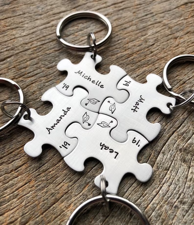 Customized Graduation Puzzle Piece with Names