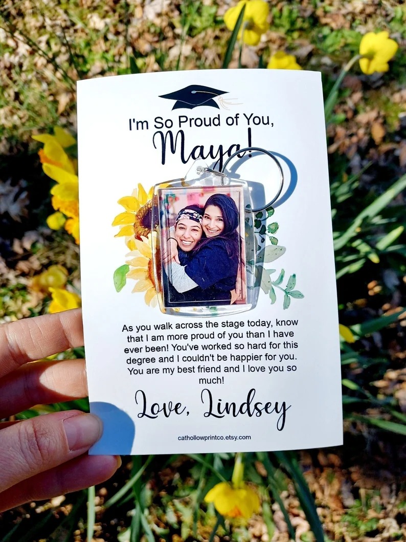 Graduation Photo Keychain