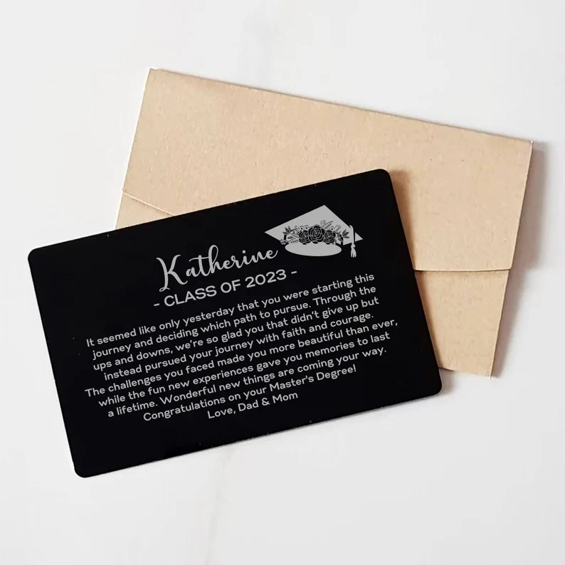 Personalized Engraved Wallet Card