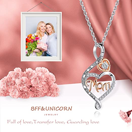 Gifts for Mom - Mom Gifts Set Includes Sterling Silver Necklace，Earrings,  Pink Marble Jewelry Trays,Pink Marble Mug, Scented Candle and Flower – Best  Mother's Day Birthday Gift Set 