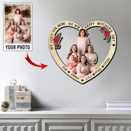 Personalized Photo Heart Shape