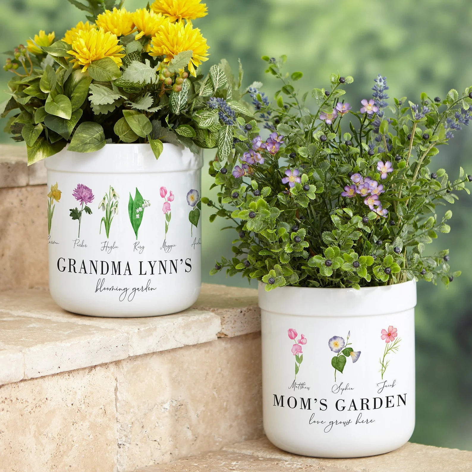 personalized flower pot
