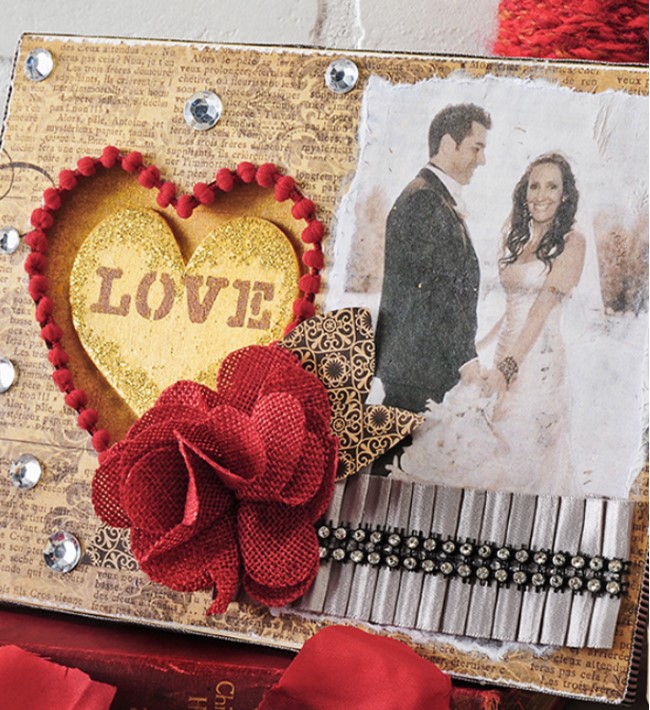 Romantic Collage Valentine Frame