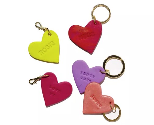 Key Ring with Conversation Heart