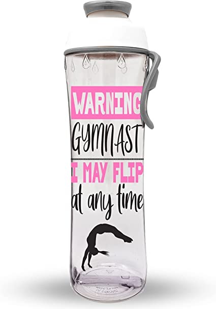 Gymnastics Gifts for Girls Funny Gymnastics Water Bottle,Great