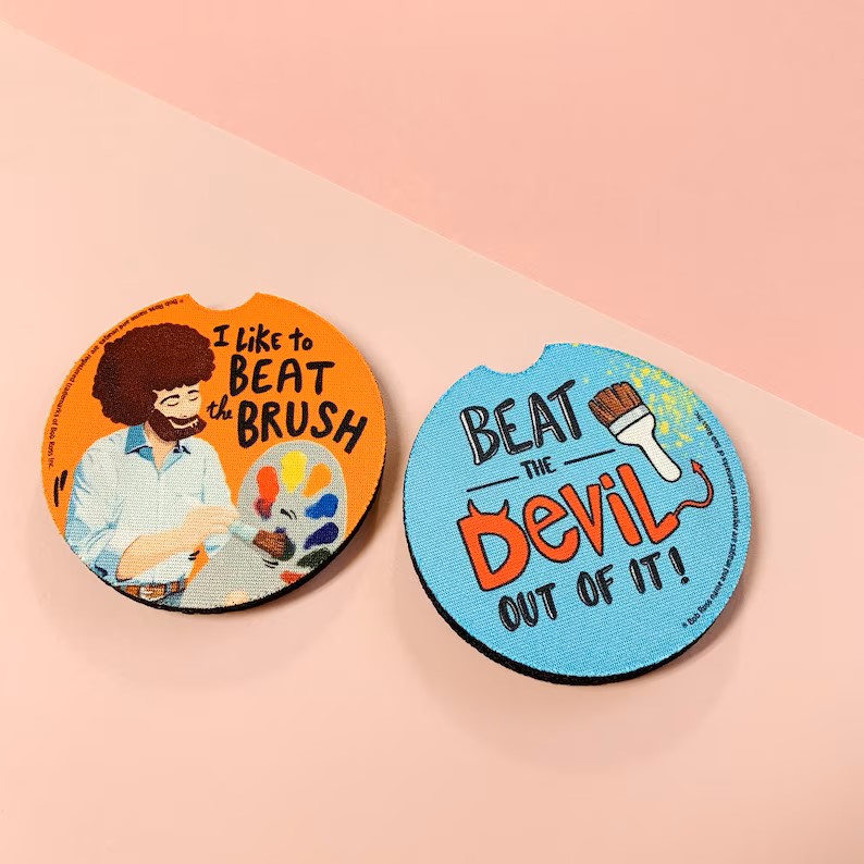 I Heart Bob Vinyl Sticker - Official Bob Ross Gifts & Merchandise