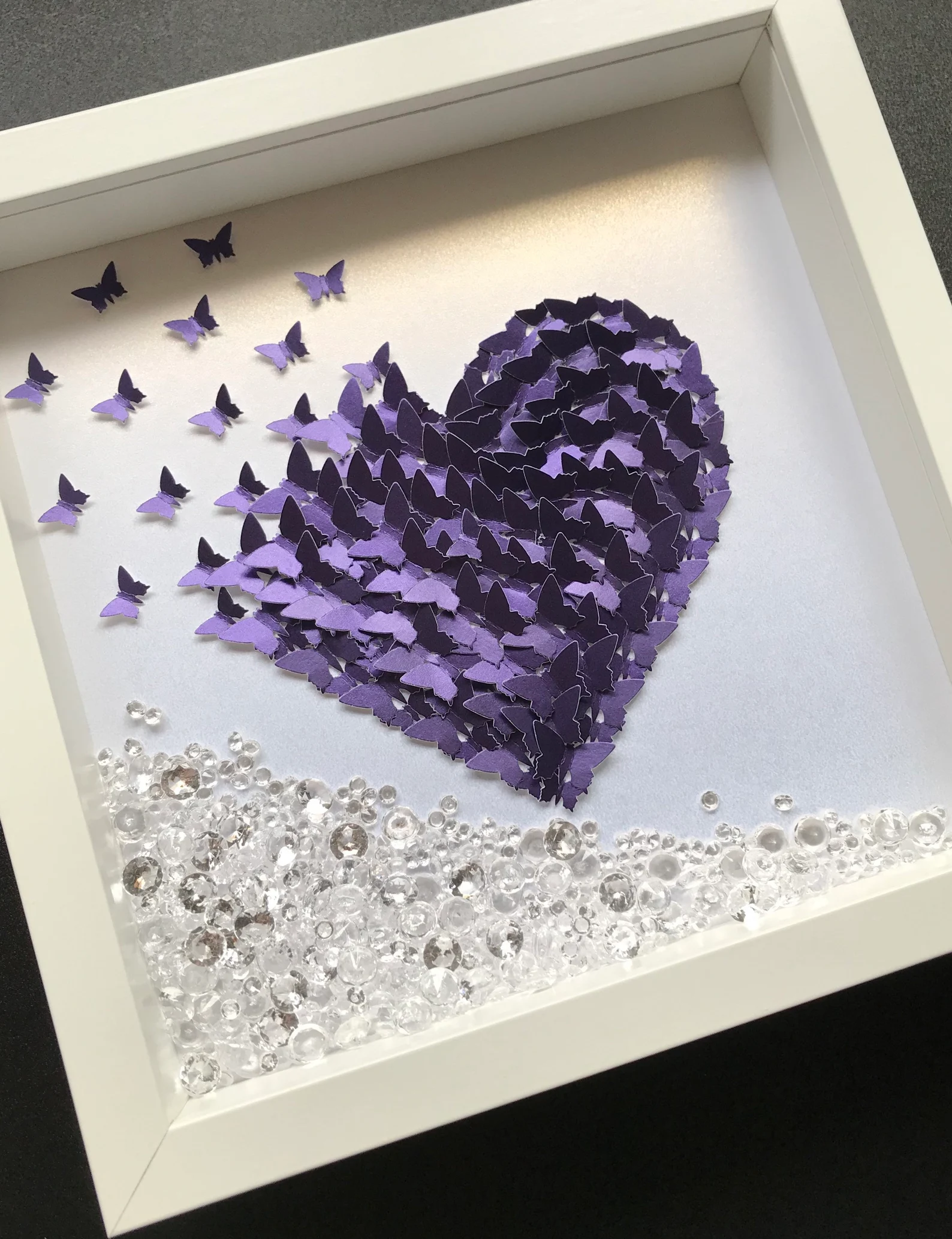 Butterfly Heart Box Frame