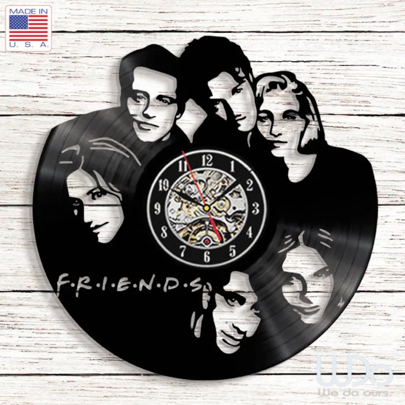 Friends TV Show Series Vinyl Record Black Wall Clock Art Decor Birthday  Gifts