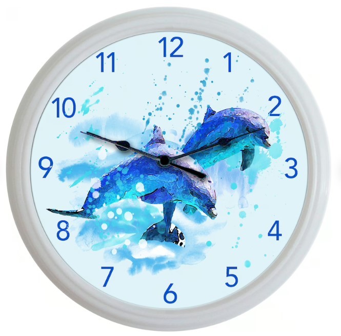 Marine Dolphin Clock