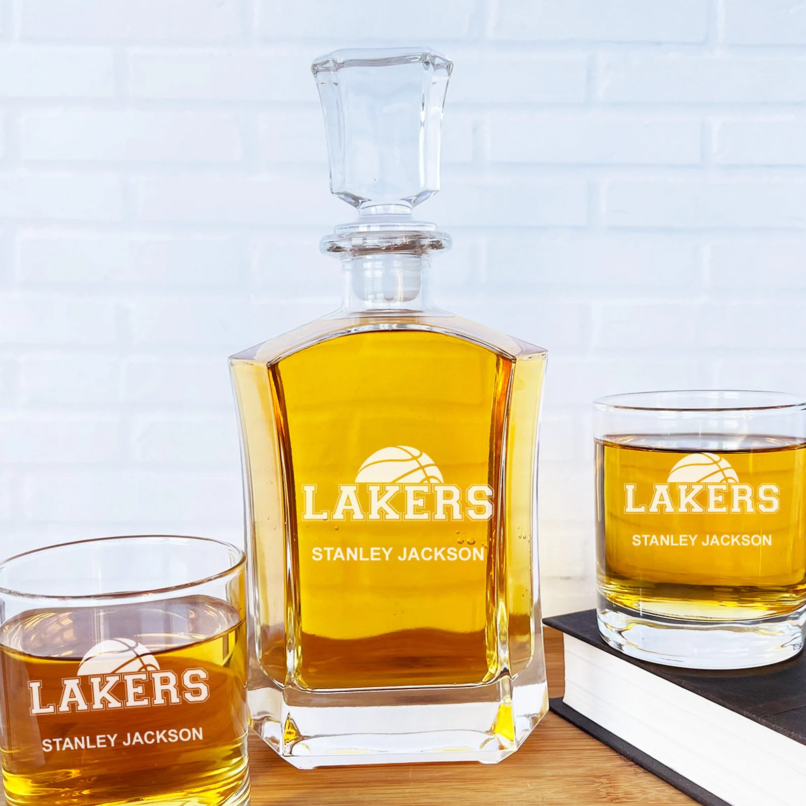 Basketball Whiskey Rocks Glasses