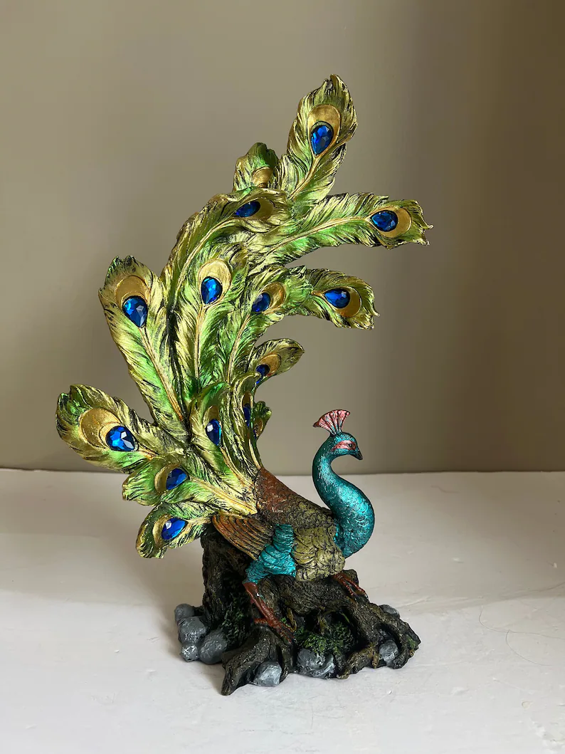 Peacock Figurine