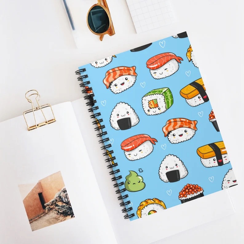 Gifts For Sushi Lovers, Christmas, Journal