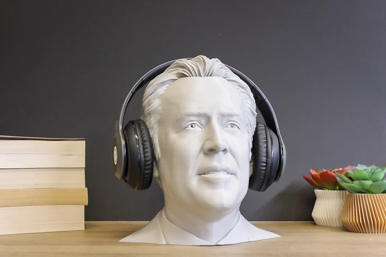 Nicholas Cage Headphone Stand