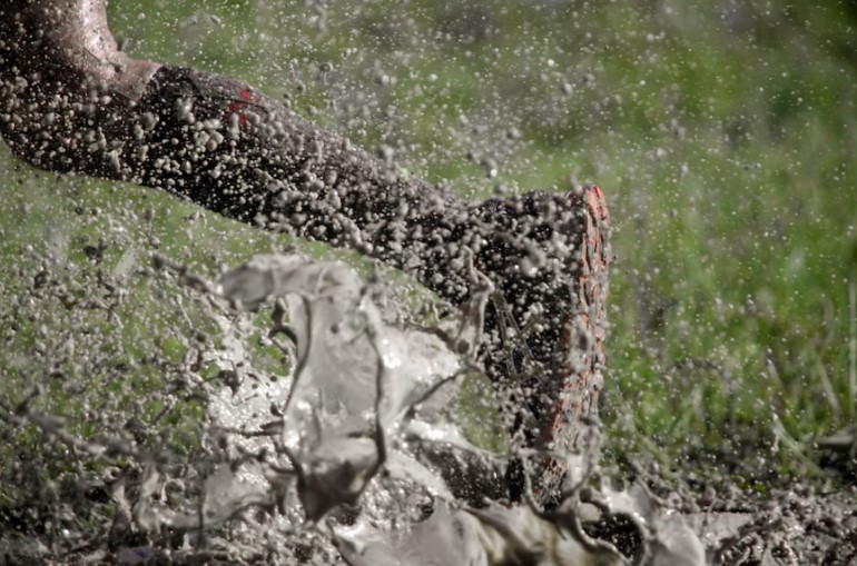 Take part in a mud run.