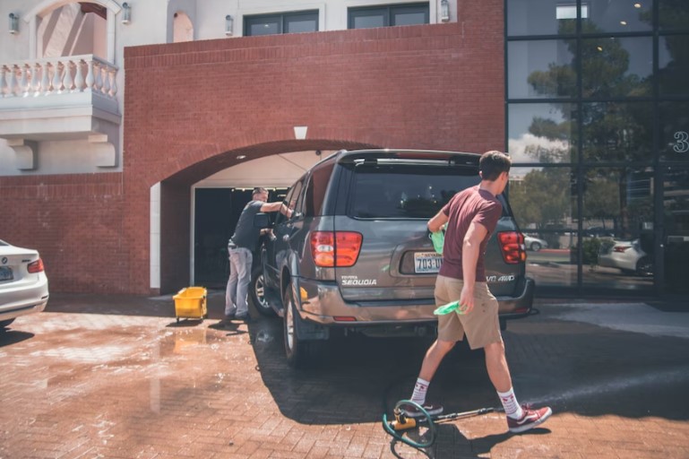 Assist Dad with washing the car.