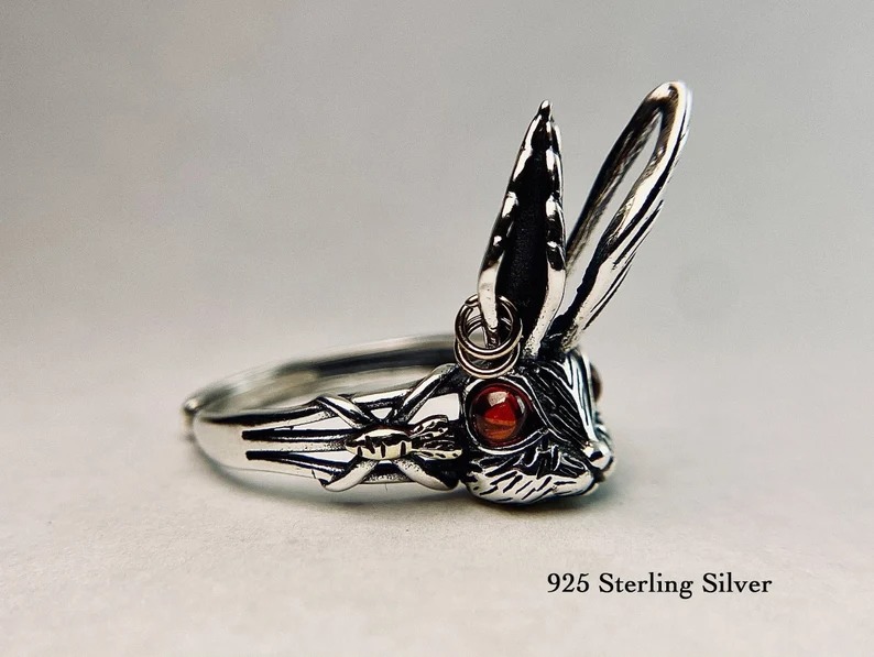 Sterling Silver Rabbit Ring